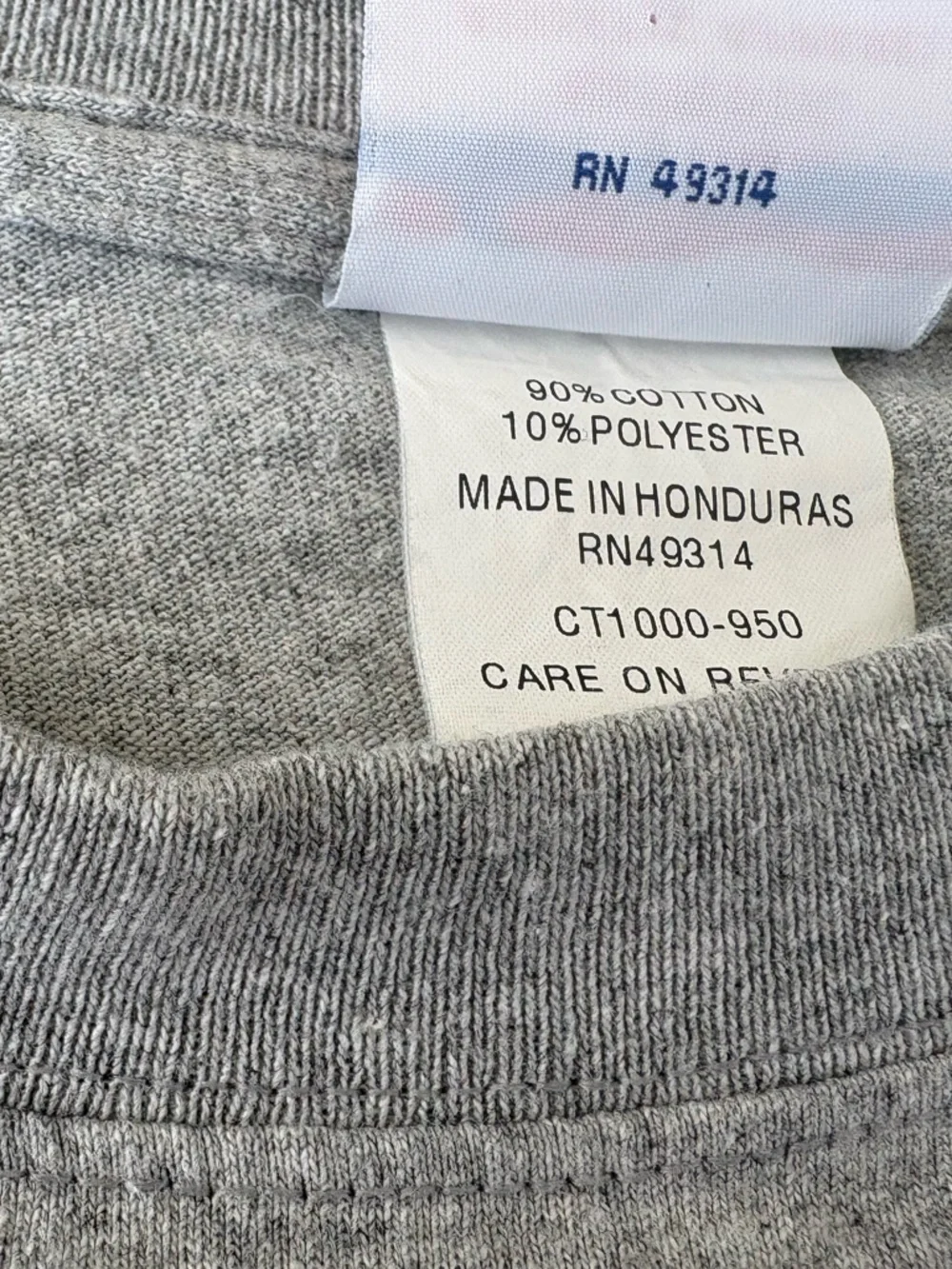 Champion Gray Yale Crew Short Sleeve Graphic Tee Large - Picture 7 of 8